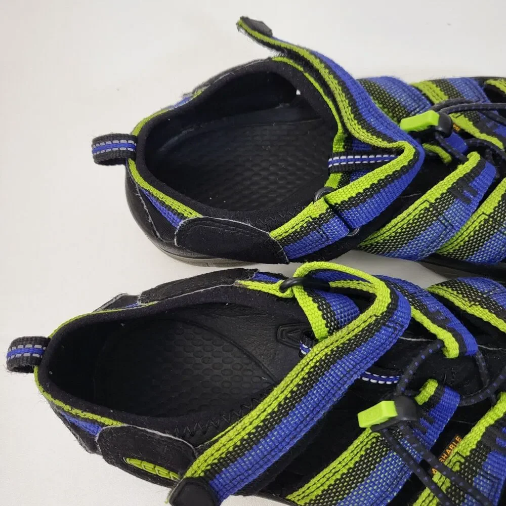 KEEN Newport H2 Sandals Shoes Mens 6 EU 38 Blue Green Bump Toe Hike Waterproof